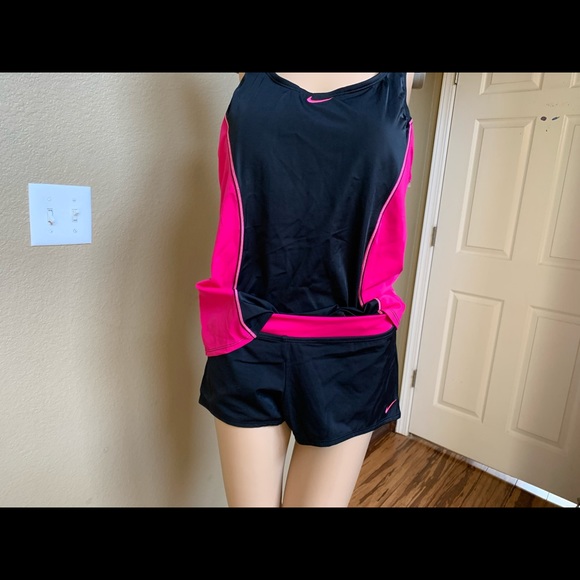 NIKE WOMENTANKINI RACERBACK SWIMSUIT BOY SHORTS - Picture 5 of 12